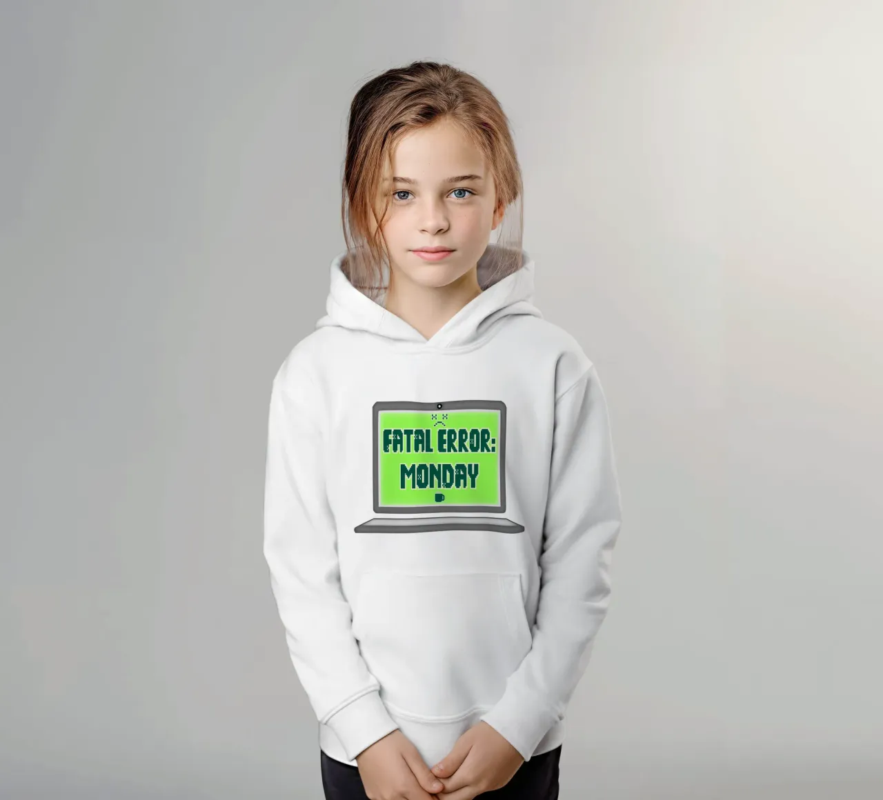 Error fatal Odio los lunes Geek Tech Sarcasmo sudadera con capucha para niño de sillyindustries