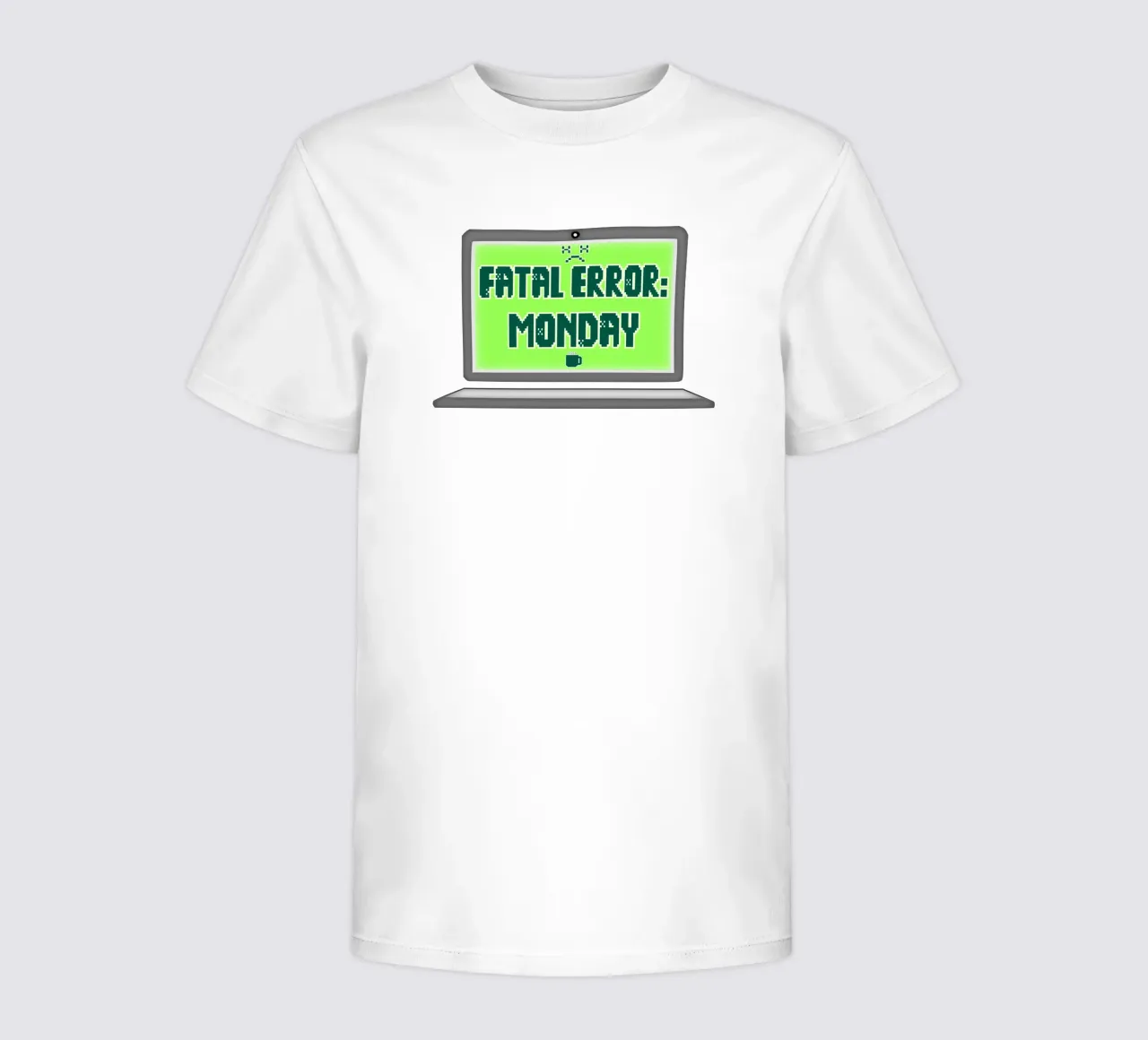 Error fatal Odio los lunes Geek Tech Sarcasmo camiseta para niños de sillyindustries