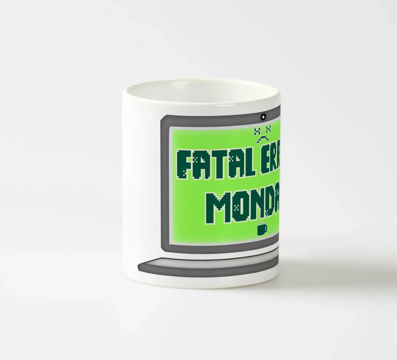 Errore fatale Odio il lunedì Geek Tech Sarcasmo tazza in ceramica da sillyindustries