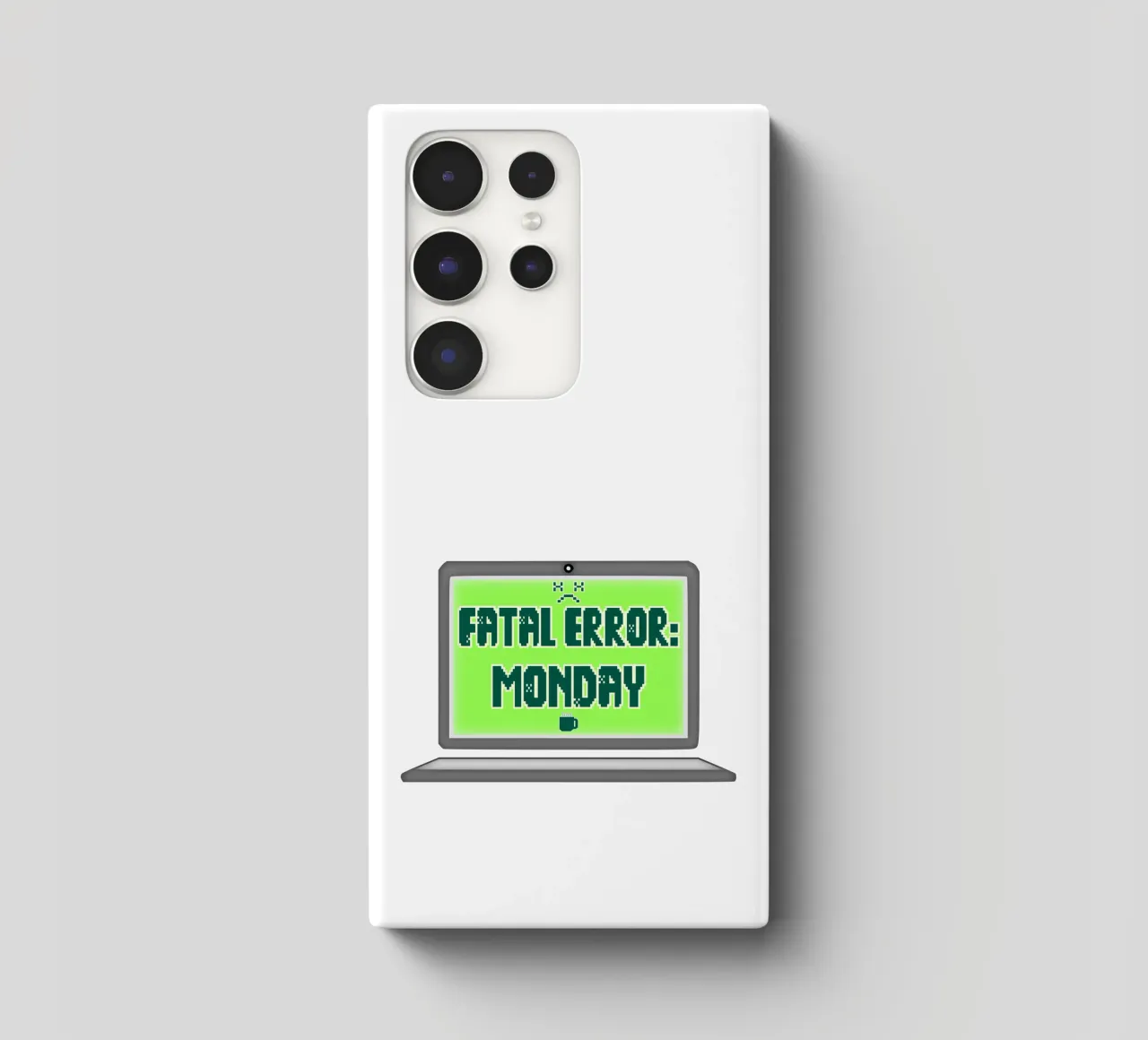 Fatal Error I Hate Mondays Geek Tech Sarcasm samsung phone case by sillyindustries