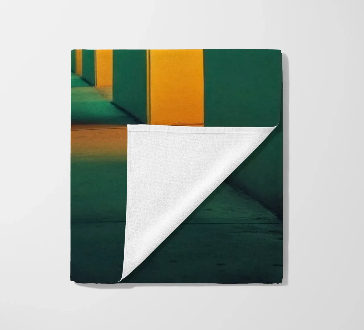 Corridors of Light: Los Angeles by night beach towel by By Night