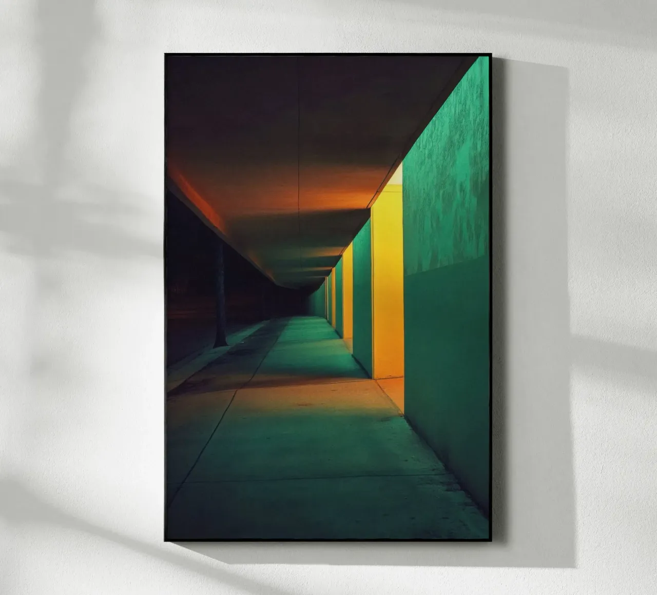 Corridors of Light: Los Angeles by night acrylic glass by By Night