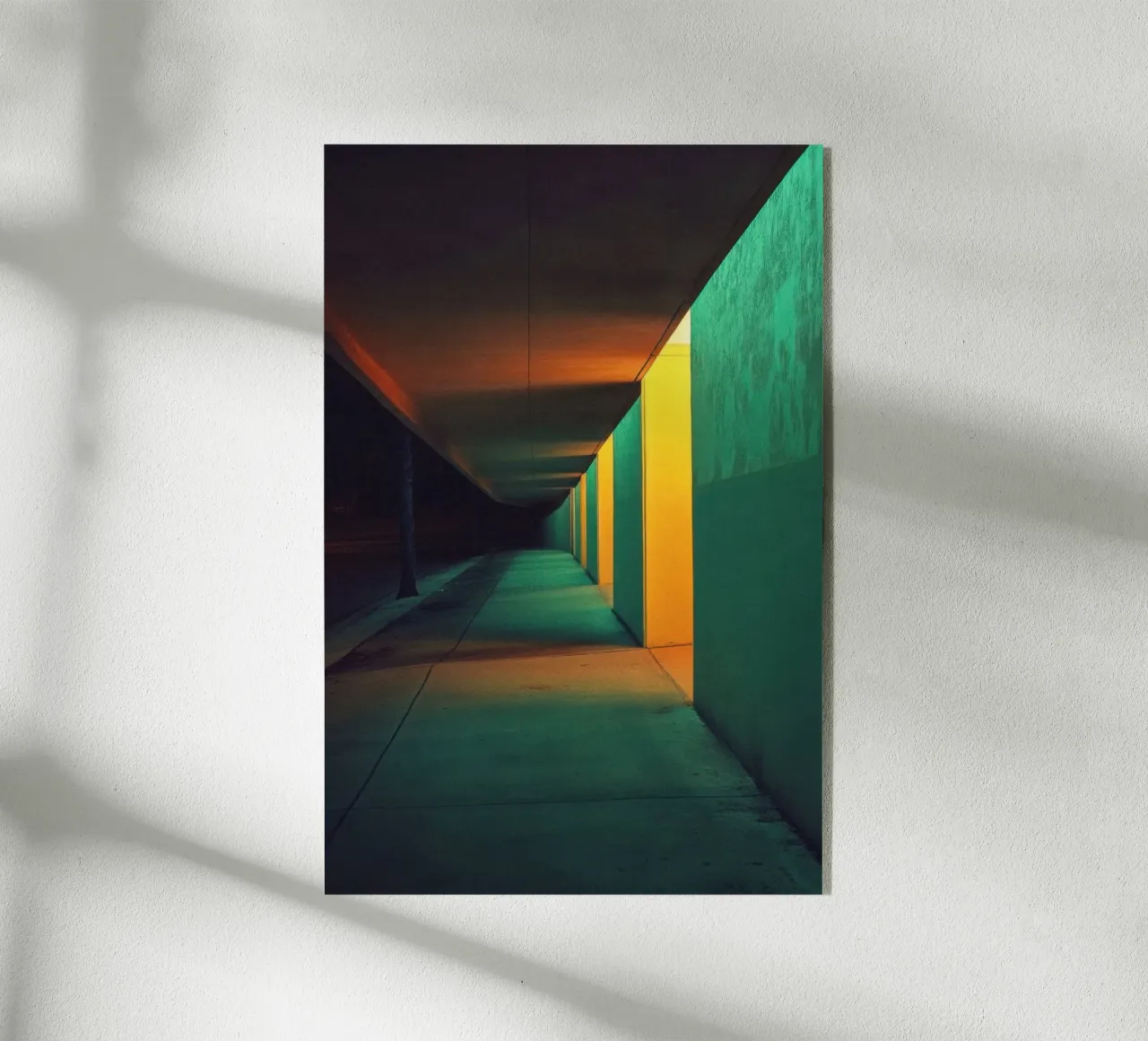 Corridors of Light: Los Angeles by night acrylic glass by By Night