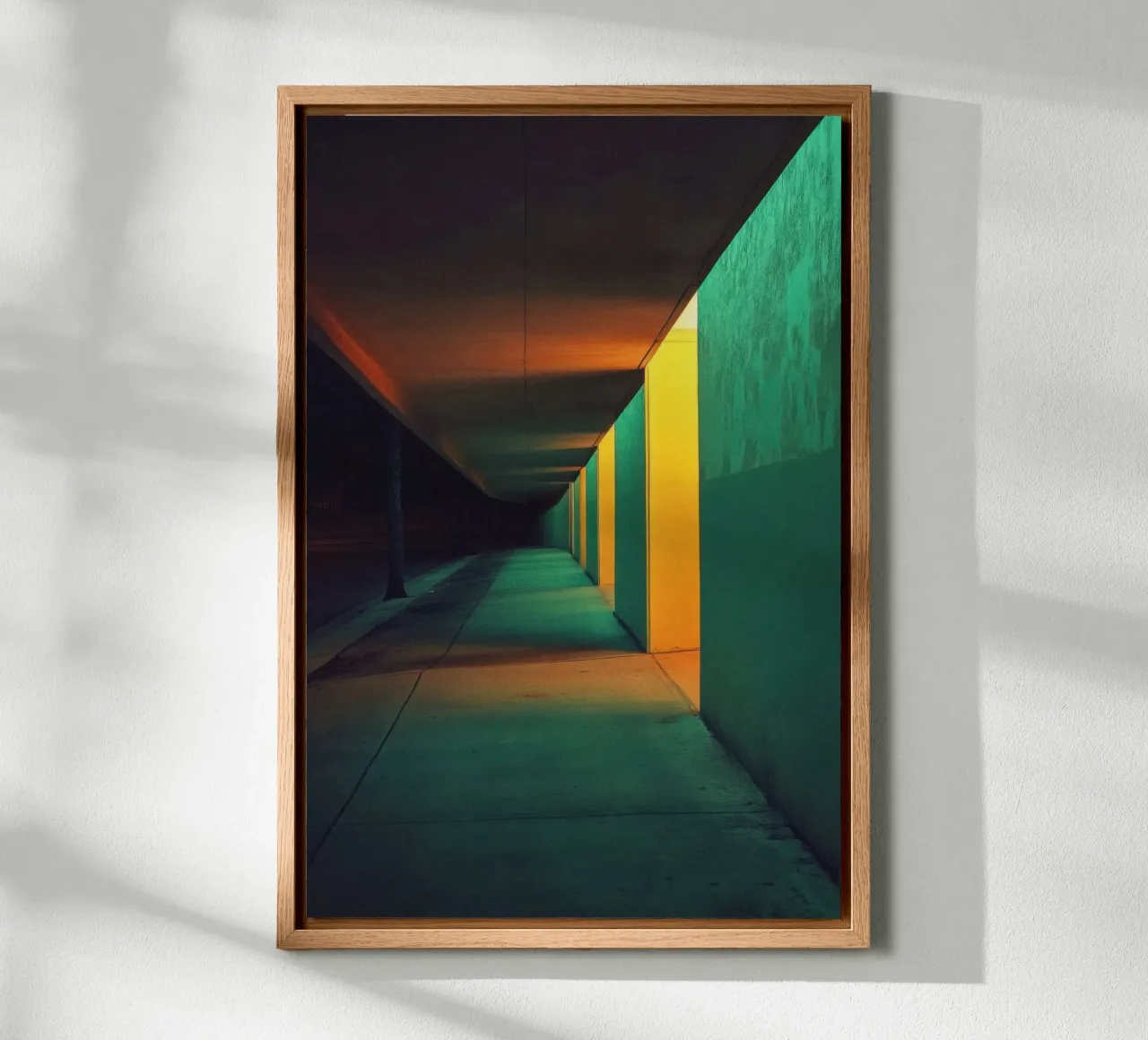 Corridors of Light: Los Angeles by night forex plate by By Night
