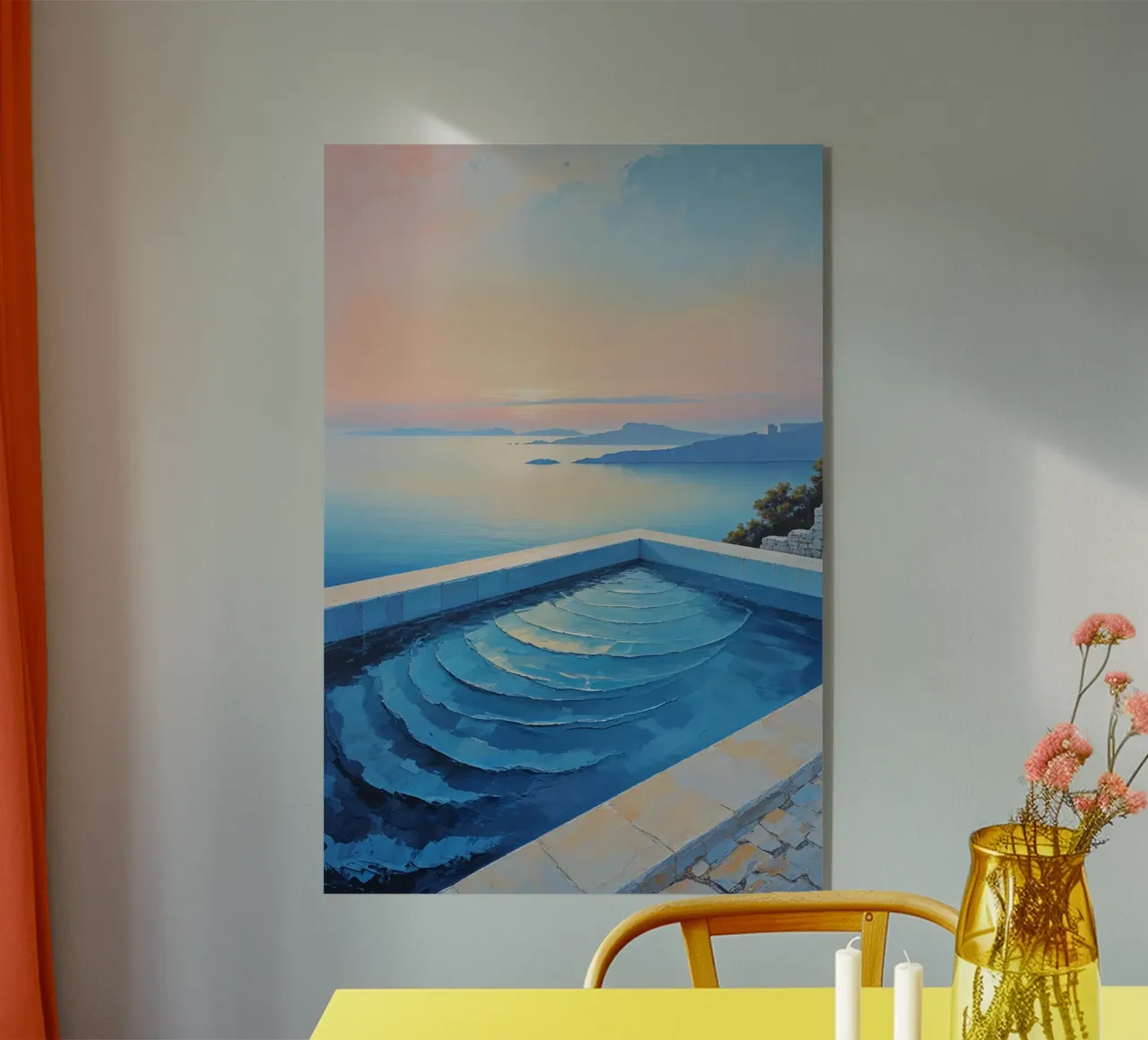 Horizon Meets Infinity Pool in Artistic Composition plexiglass da AlbertKlee