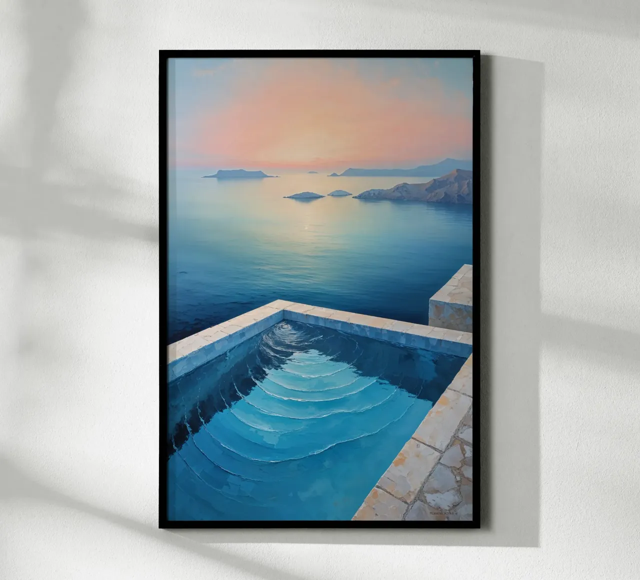 Dreamy Sunset Over an Infinity Pool poster da AlbertKlee