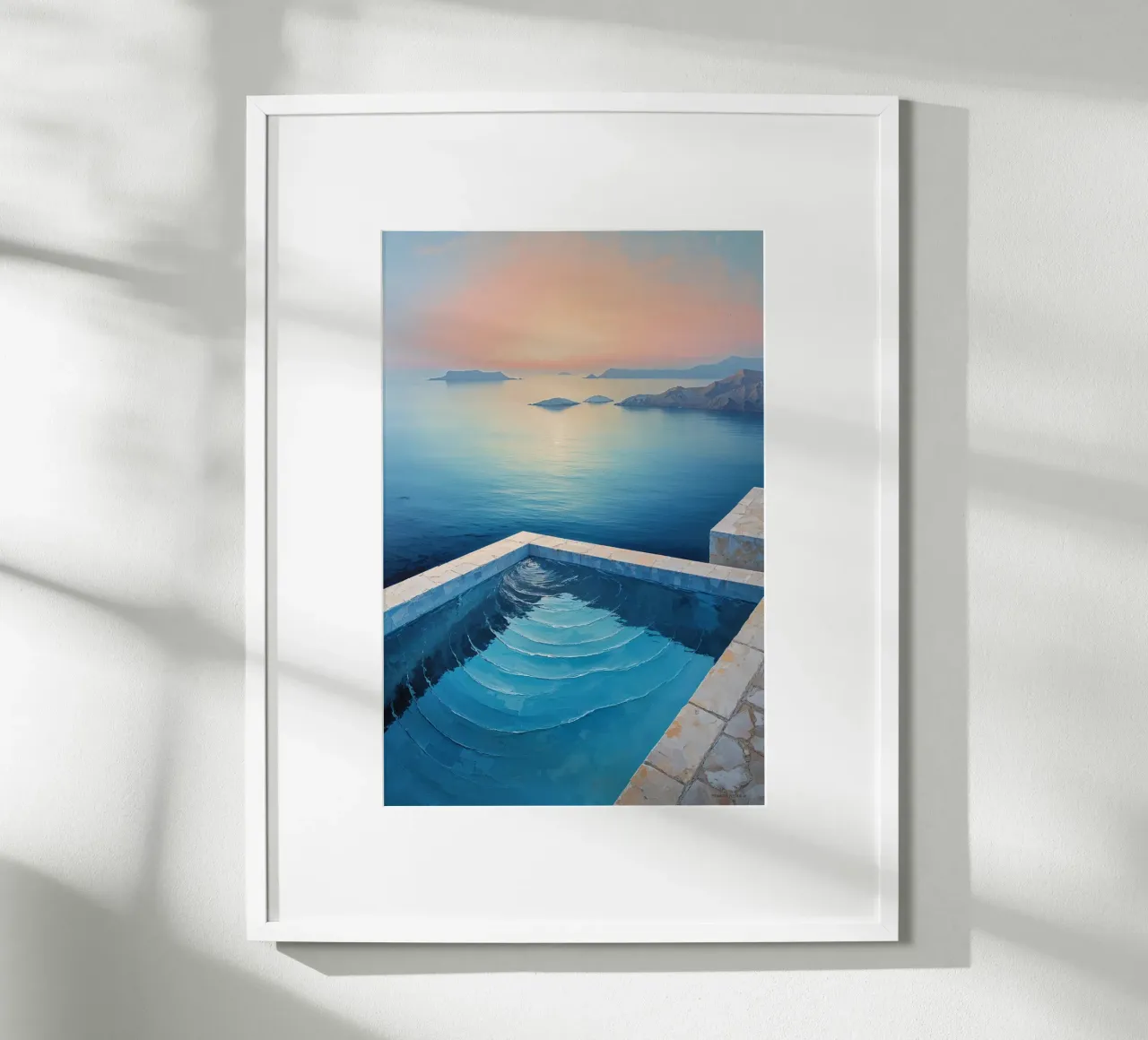 Dreamy Sunset Over an Infinity Pool poster da AlbertKlee