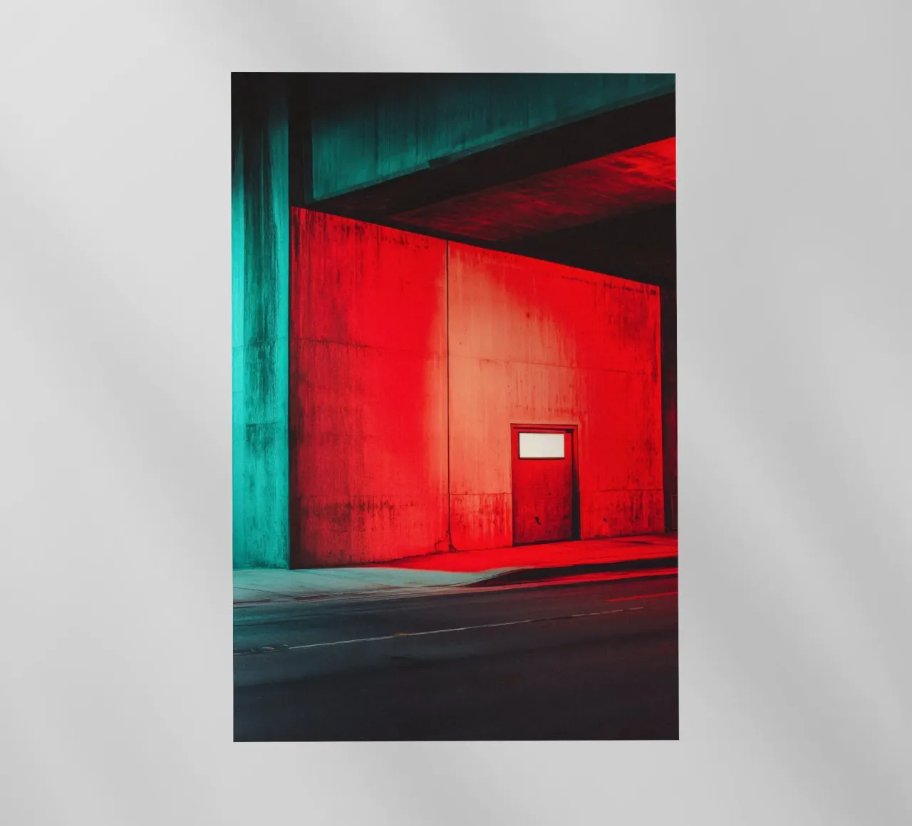 Portail Rouge: Linee e luci urbane pellicola backlit da By Night