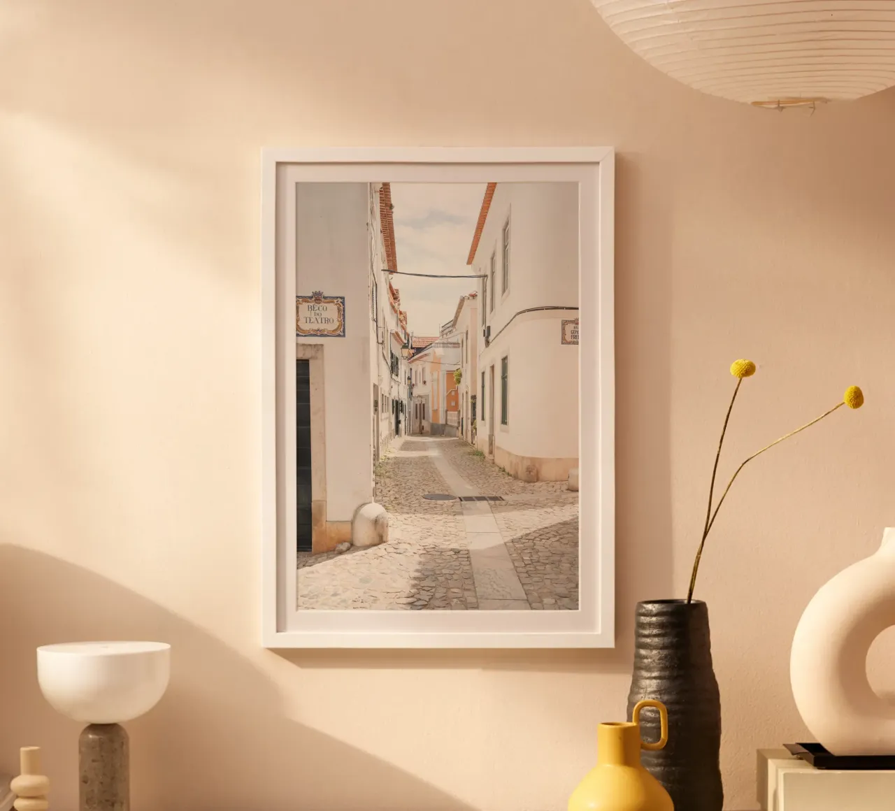 Cascais, Portogallo poster con telaio in legno da Henrike Schenk Photography