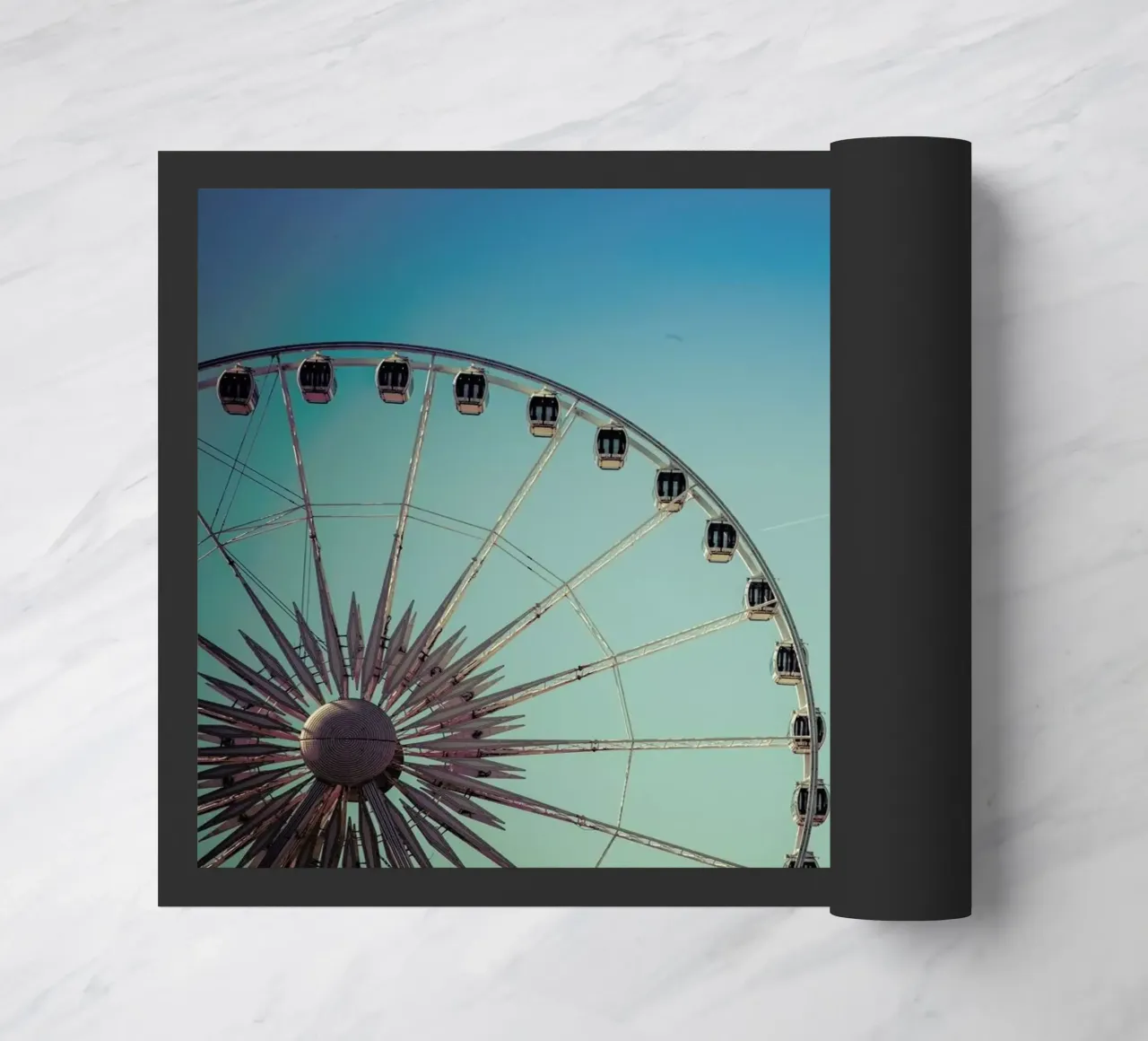 Riesenrad Brighton Fußmatte von Flo Klein