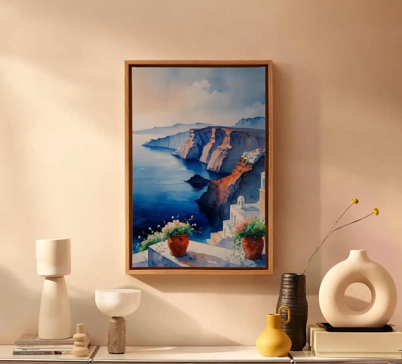 Sunlit Caldera Bliss tela con Cornice a cassetta da AlbertKlee