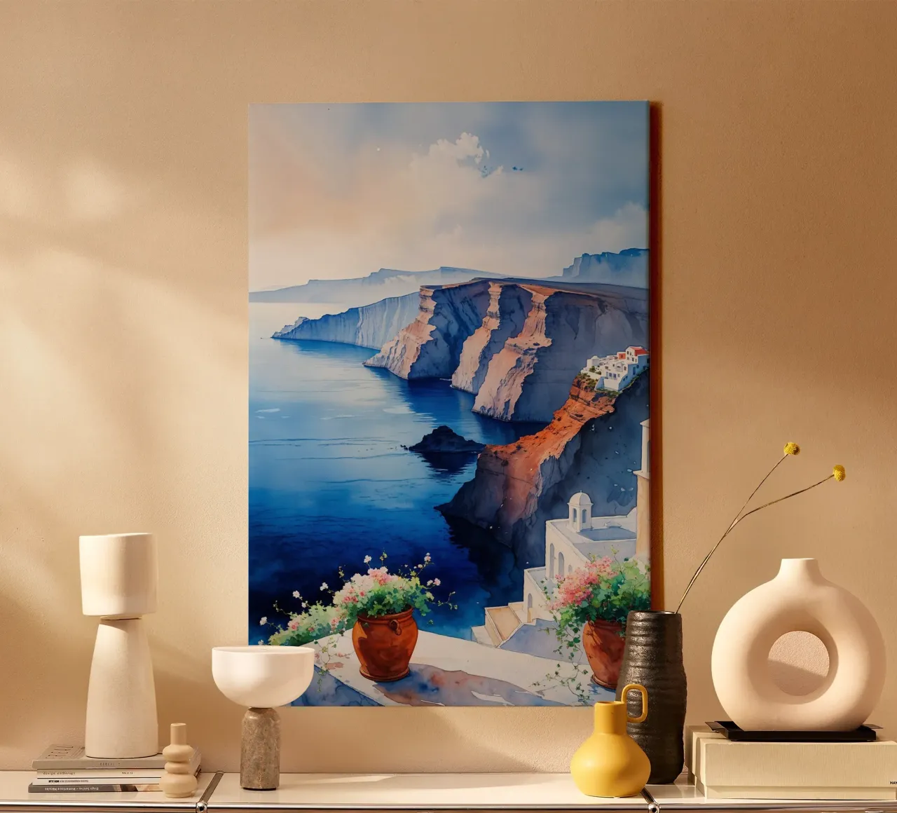 Sunlit Caldera Bliss tela con Cornice a cassetta da AlbertKlee