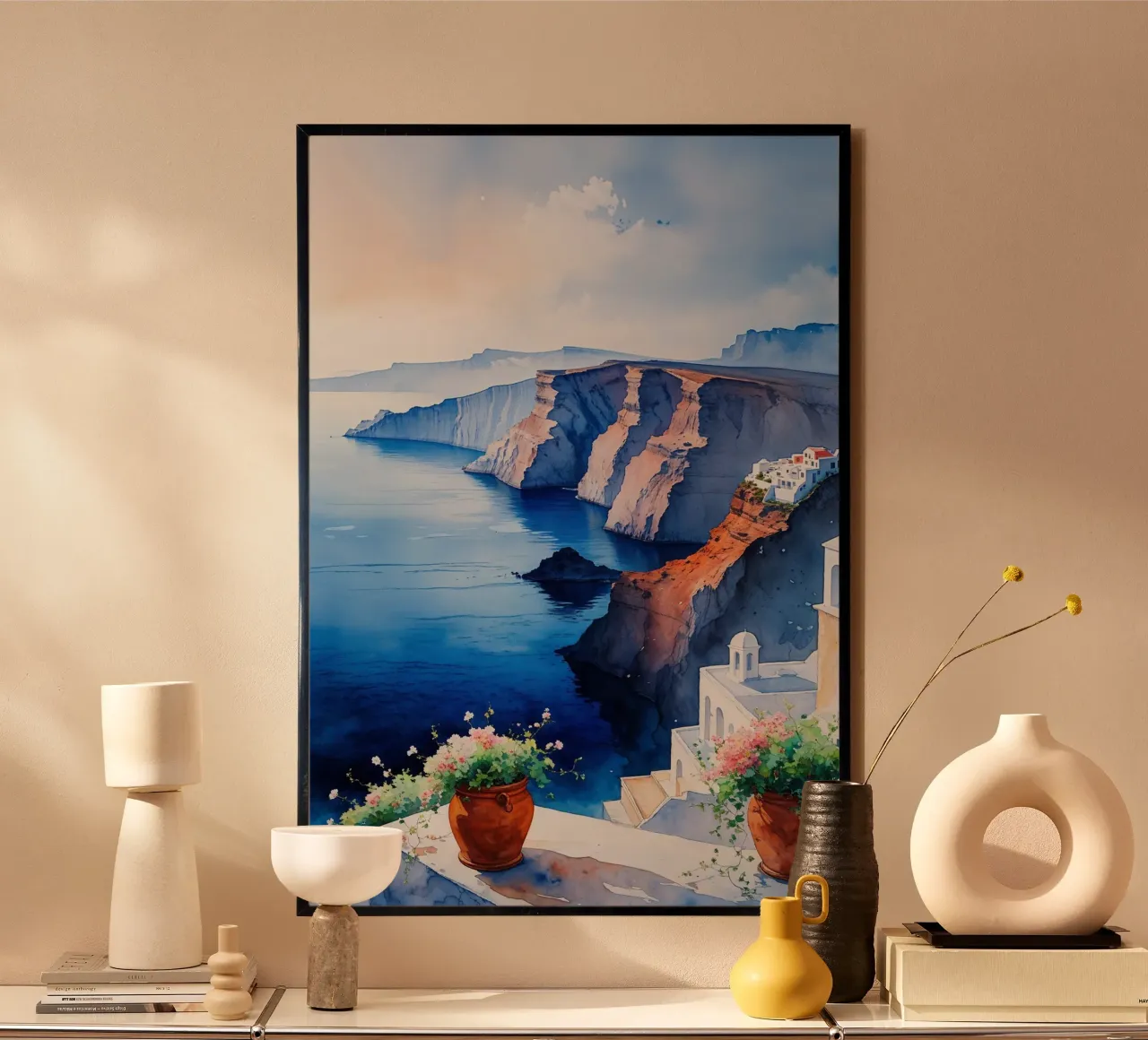 Sunlit Caldera Bliss poster da AlbertKlee
