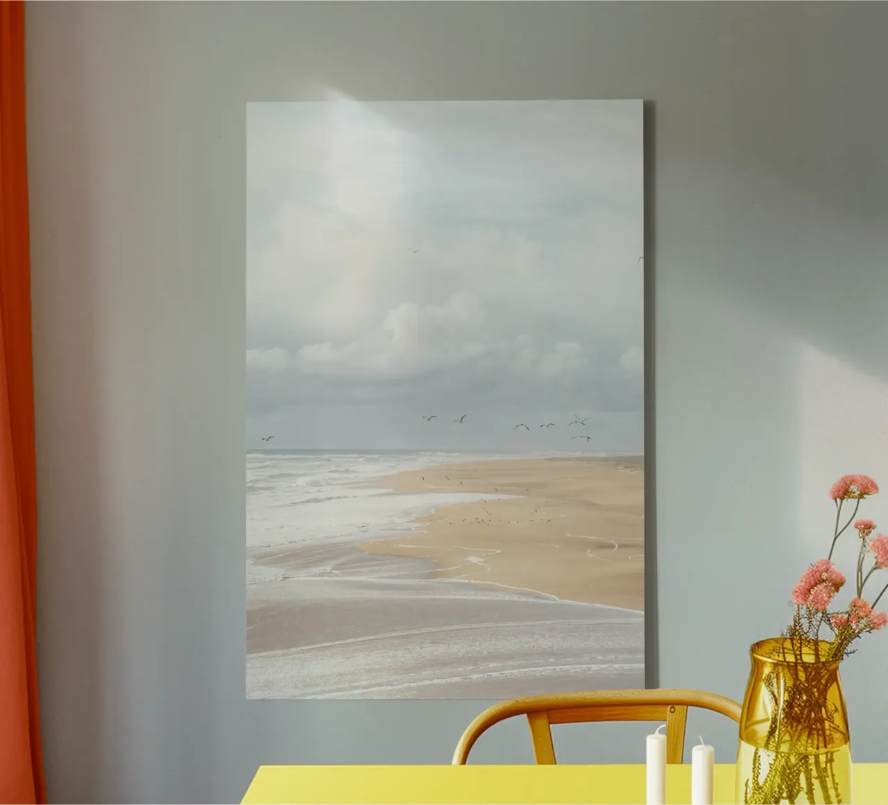 Spiaggia di Nazaré, Portogallo tela con Cornice a cassetta da Henrike Schenk Photography