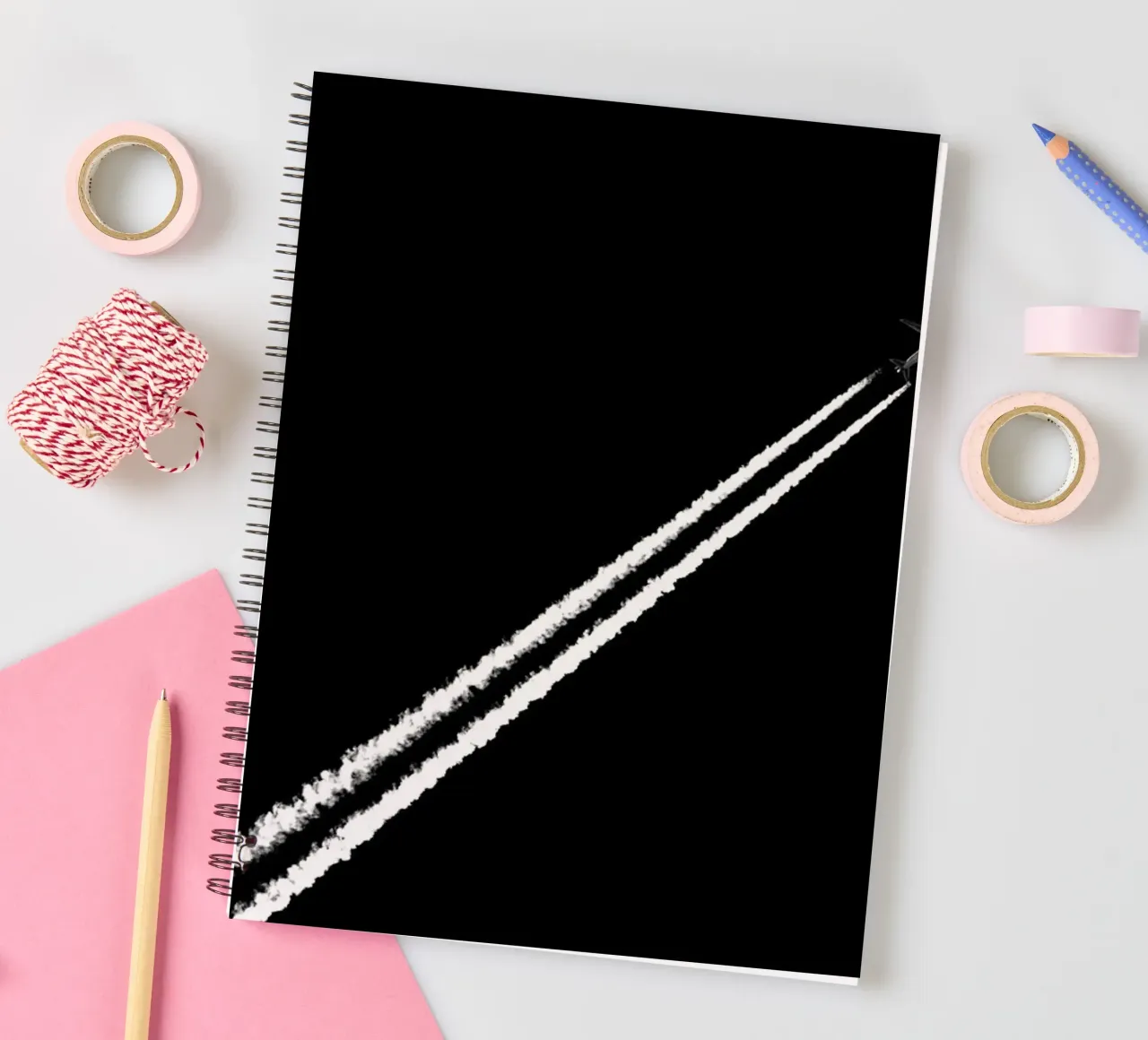 Black and White spiral notebook by Tal Paz-Fridman