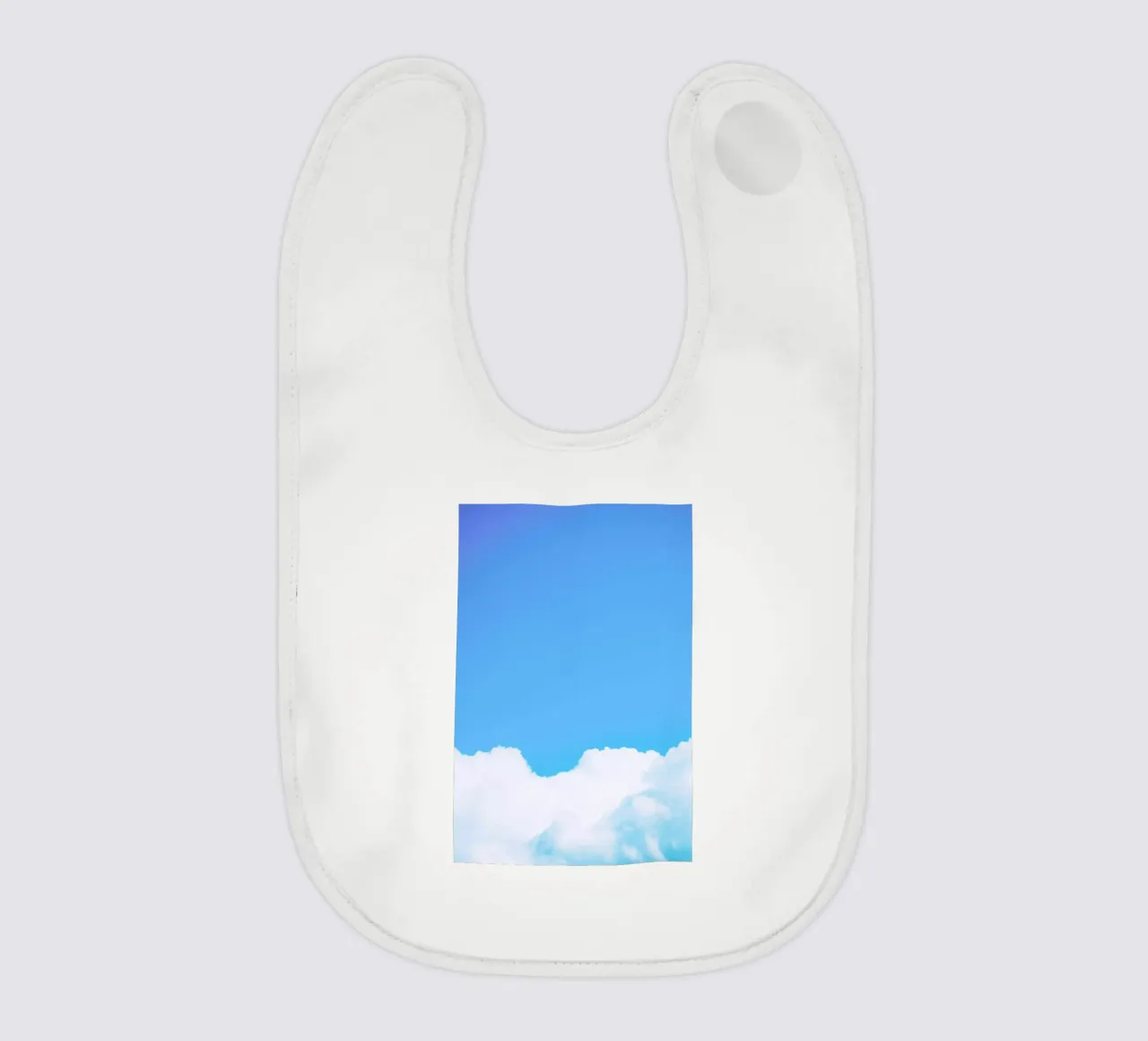 Blue Clouds I baby bib by Tal Paz-Fridman