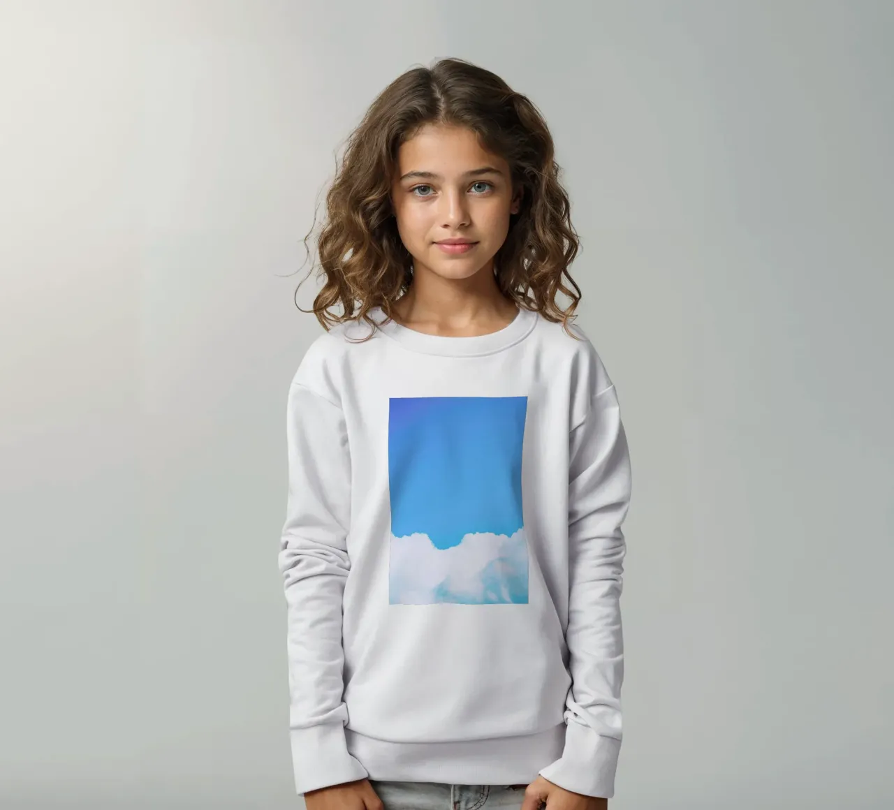 Blue Clouds I felpa bambino da Tal Paz-Fridman