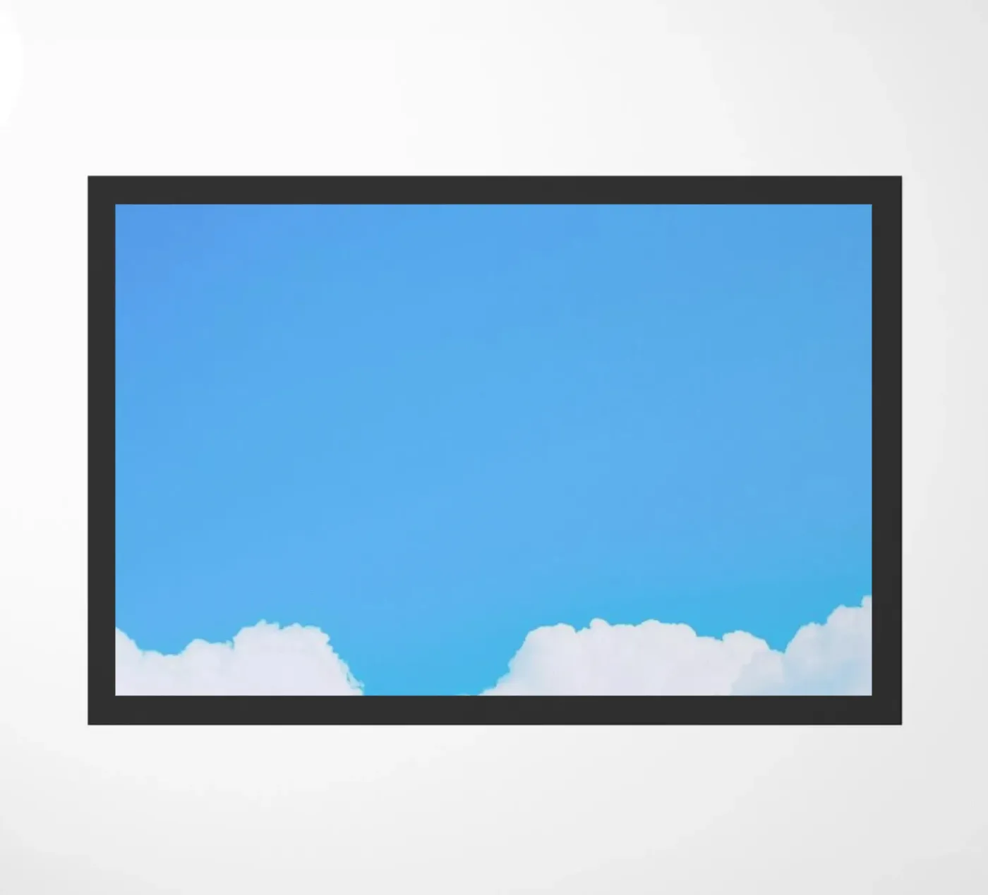 Blue Clouds I doormat by Tal Paz-Fridman