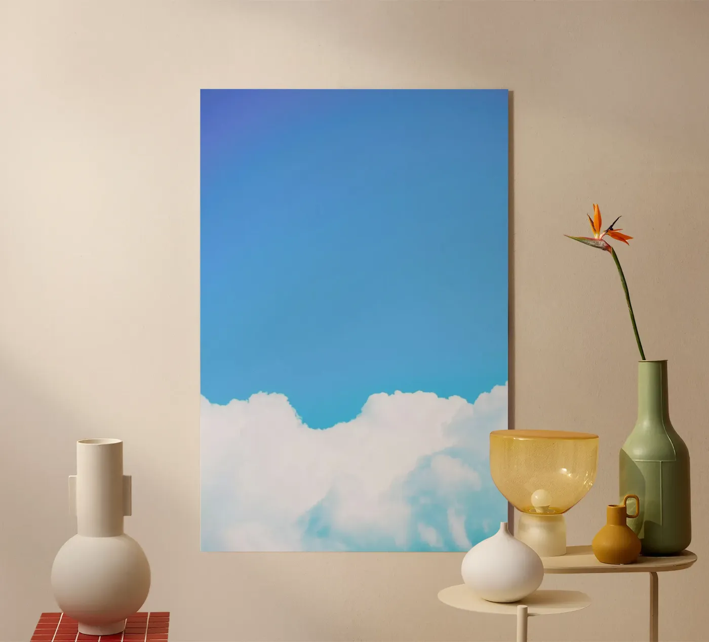 Blue Clouds I acrylic glass by Tal Paz-Fridman