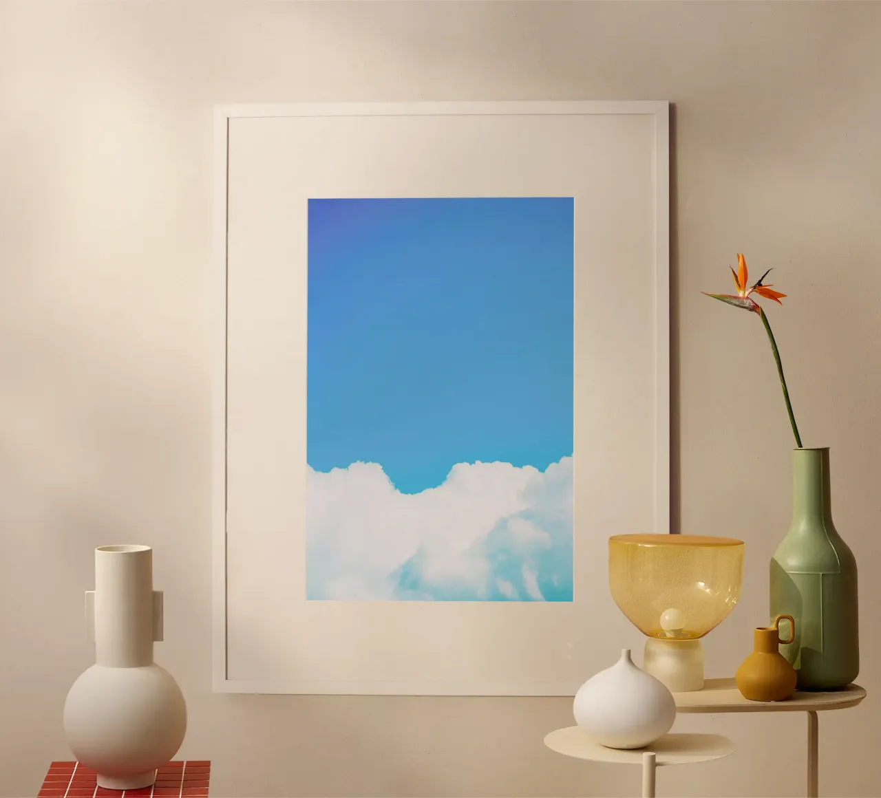 Blue Clouds I carta hahnemühle da Tal Paz-Fridman