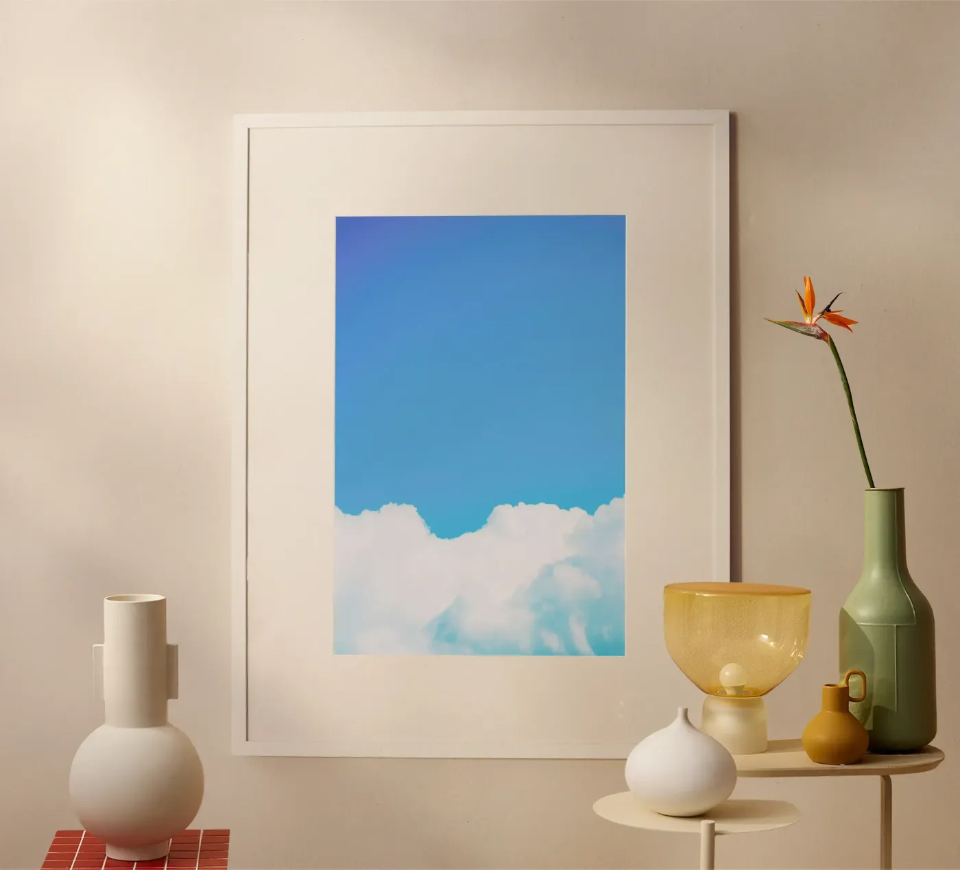 Blue Clouds I poster by Tal Paz-Fridman