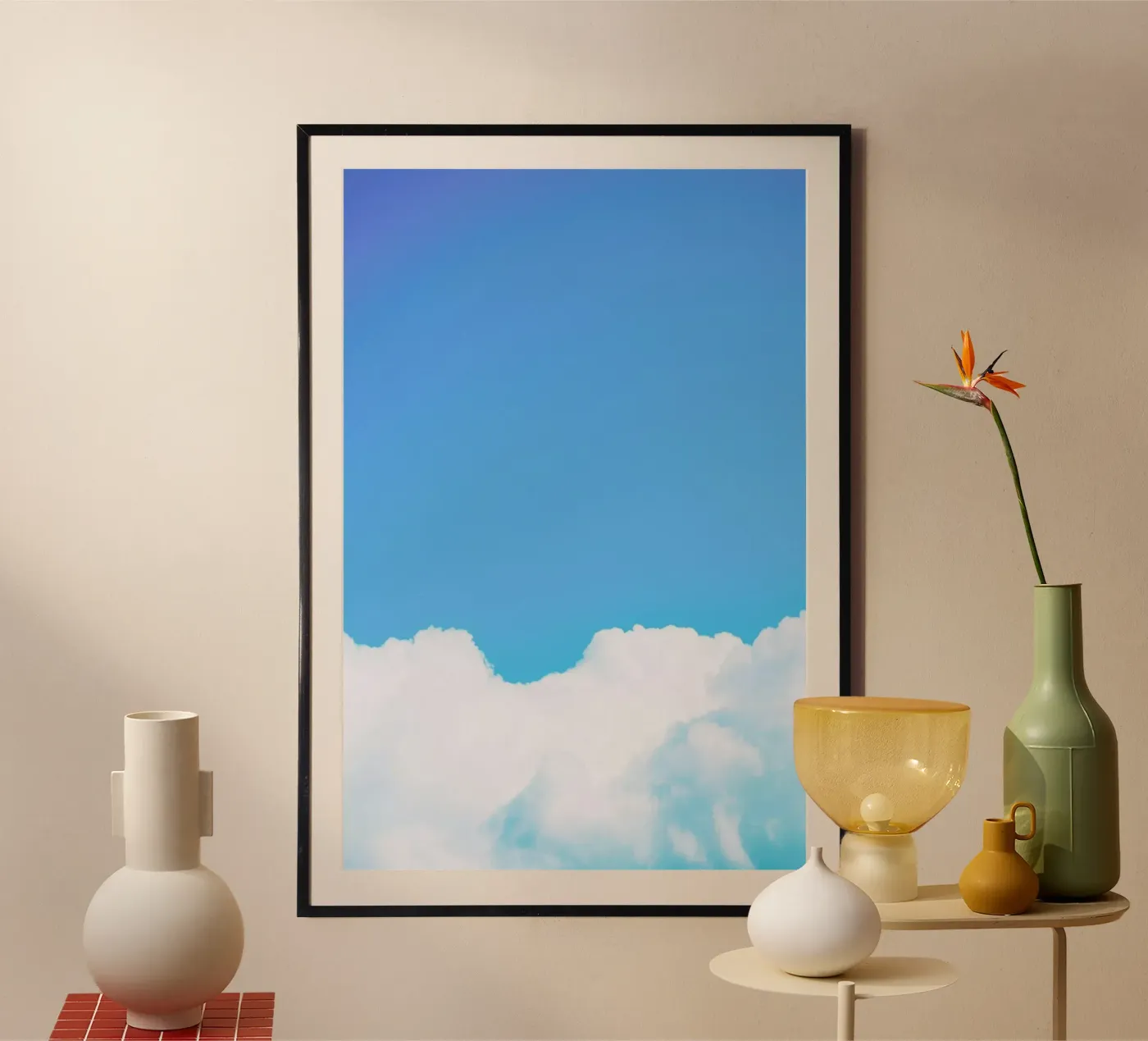 Blue Clouds I poster by Tal Paz-Fridman