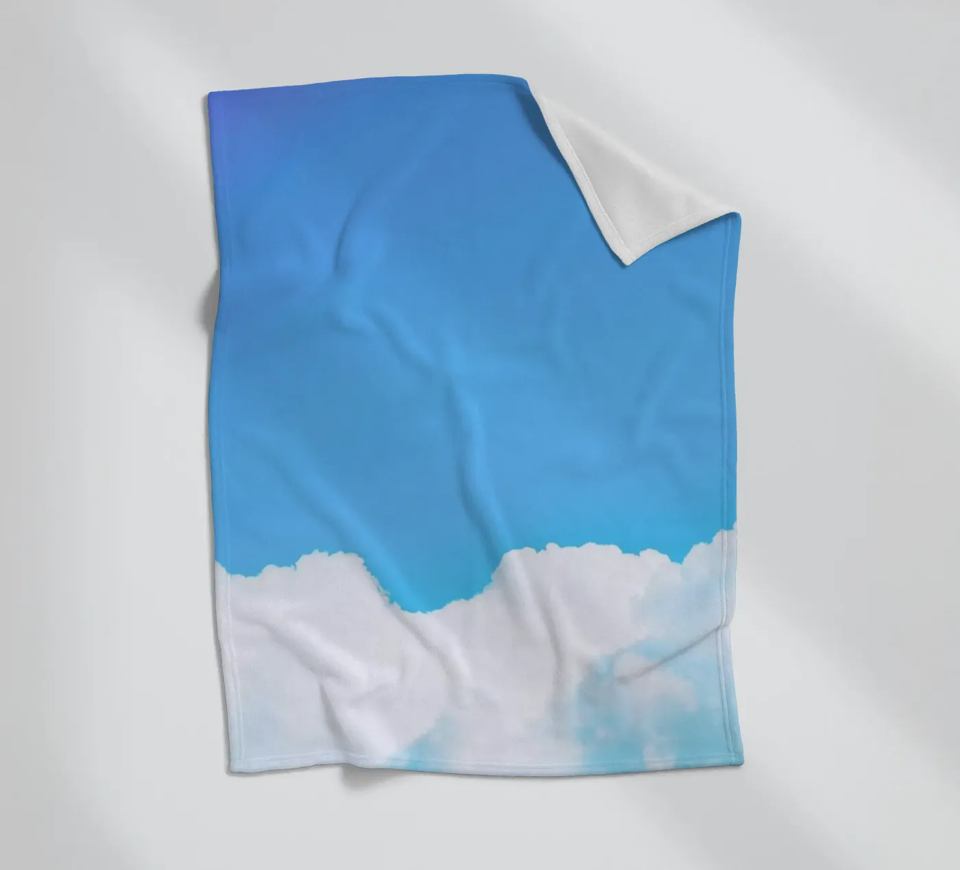 Blue Clouds I fleece blanket by Tal Paz-Fridman