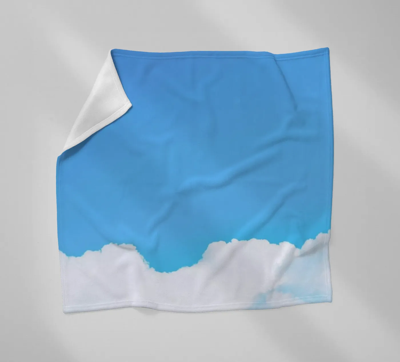 Blue Clouds I fleece blanket by Tal Paz-Fridman
