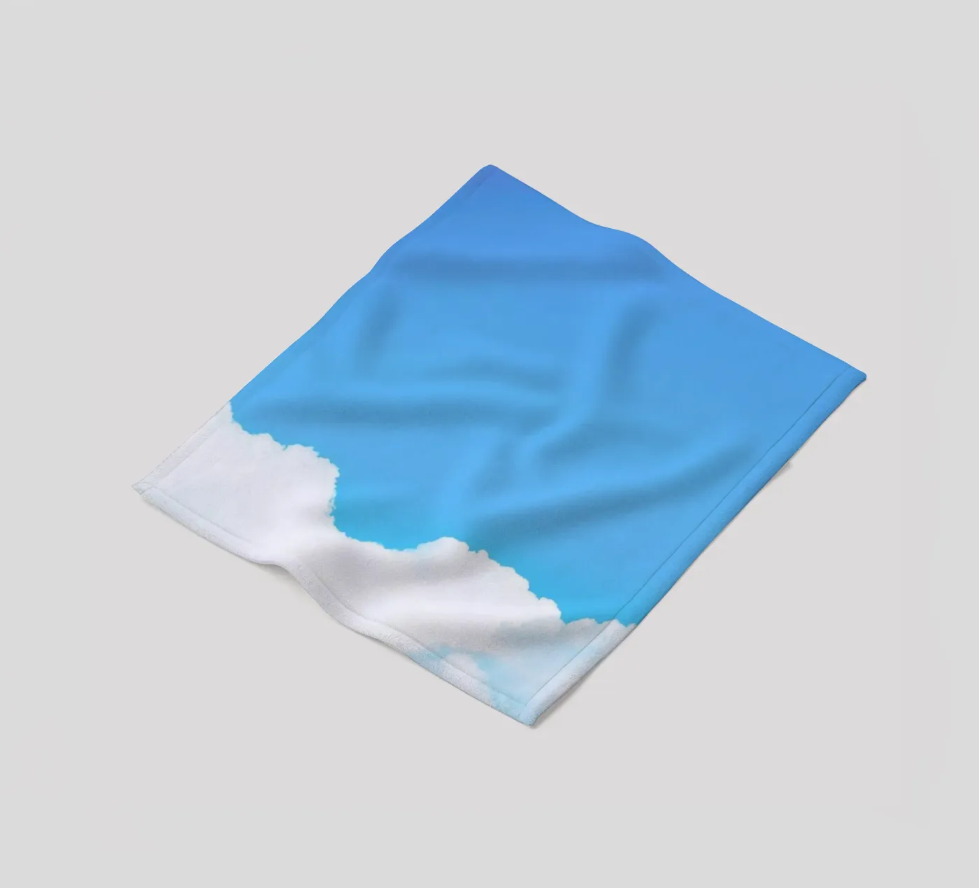 Blue Clouds I fleece blanket by Tal Paz-Fridman