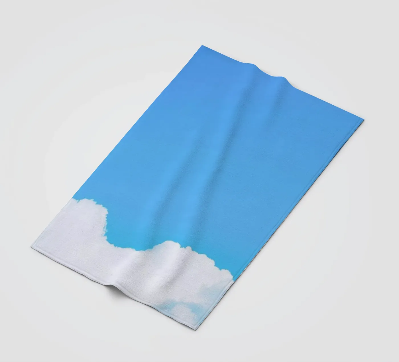 Blue Clouds I fleece blanket by Tal Paz-Fridman