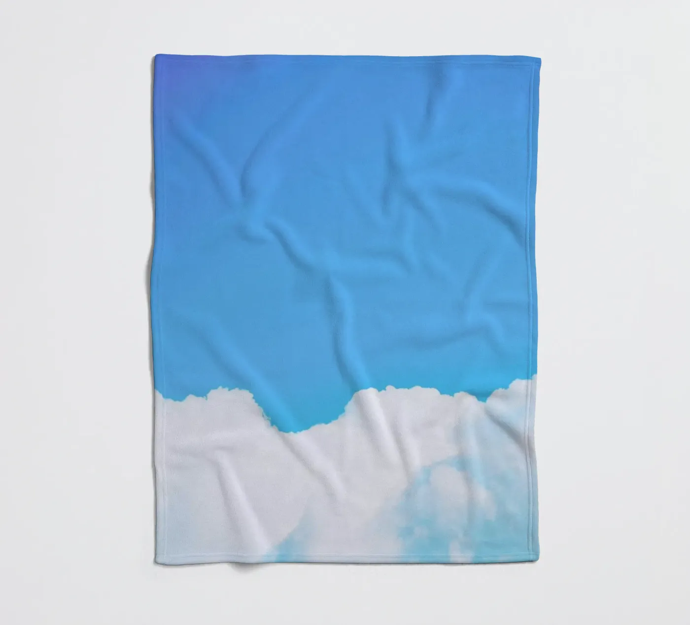 Blue Clouds I fleece blanket by Tal Paz-Fridman