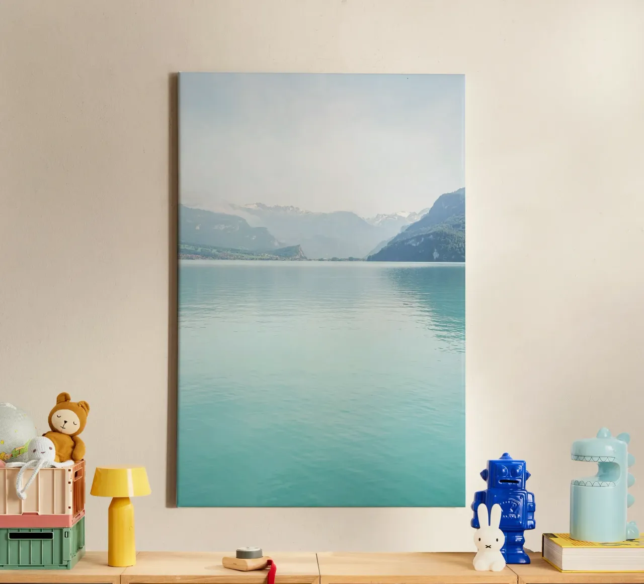 Brienzmeer, Zwitserland canvas met Baklijst van Henrike Schenk Photography