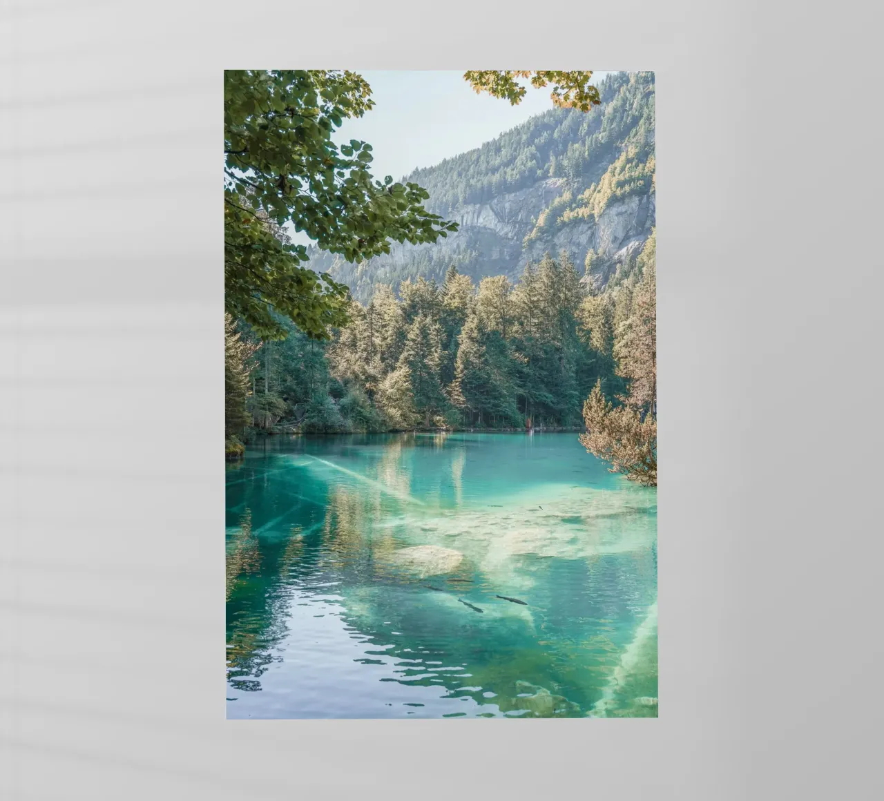 Blausee" in Svizzera pellicola backlit da Henrike Schenk Photography