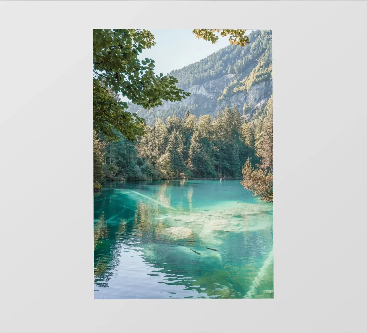 Blausee" in Svizzera telo in pvc da Henrike Schenk Photography
