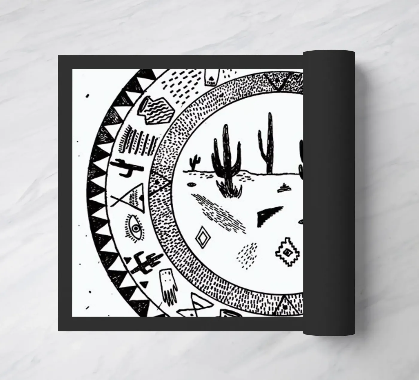 Inside Deserts doormat by Kris Tate