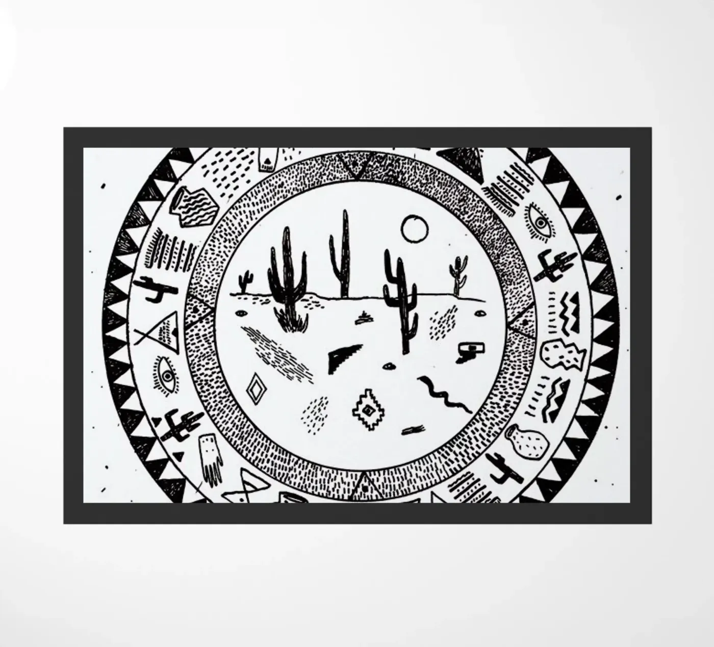 Inside Deserts doormat by Kris Tate