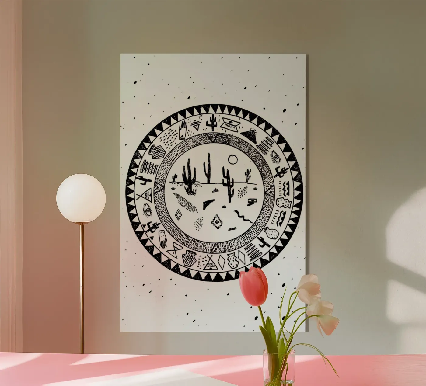 Inside Deserts acryl van Kris Tate