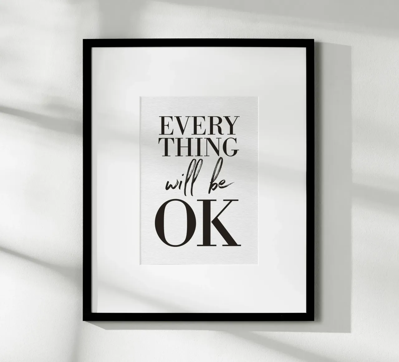 Everything Will Be OK Nr. 01 carta hahnemühle da lazydaypaper