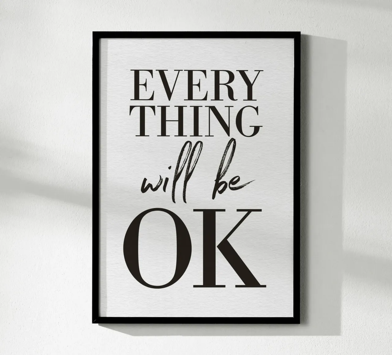 Everything Will Be OK Nr. 01 carta hahnemühle da lazydaypaper