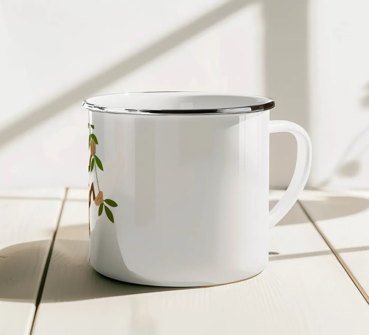 Monkey enamel mug by C.WILL