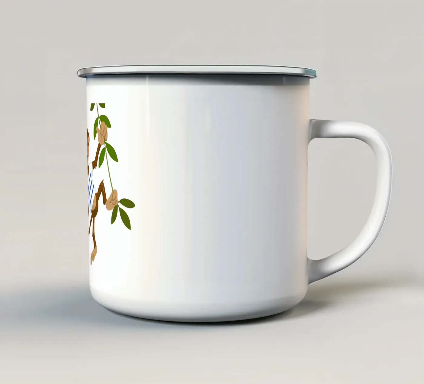 Monkey enamel mug by C.WILL