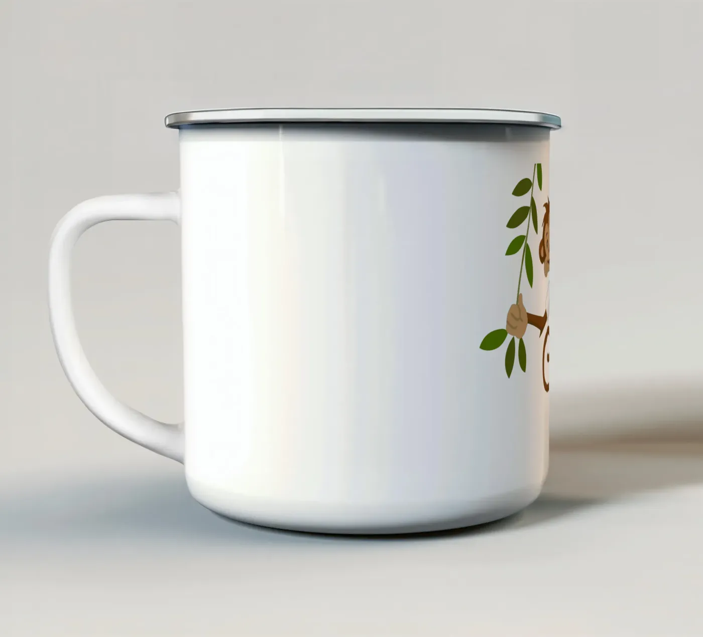 Monkey enamel mug by C.WILL