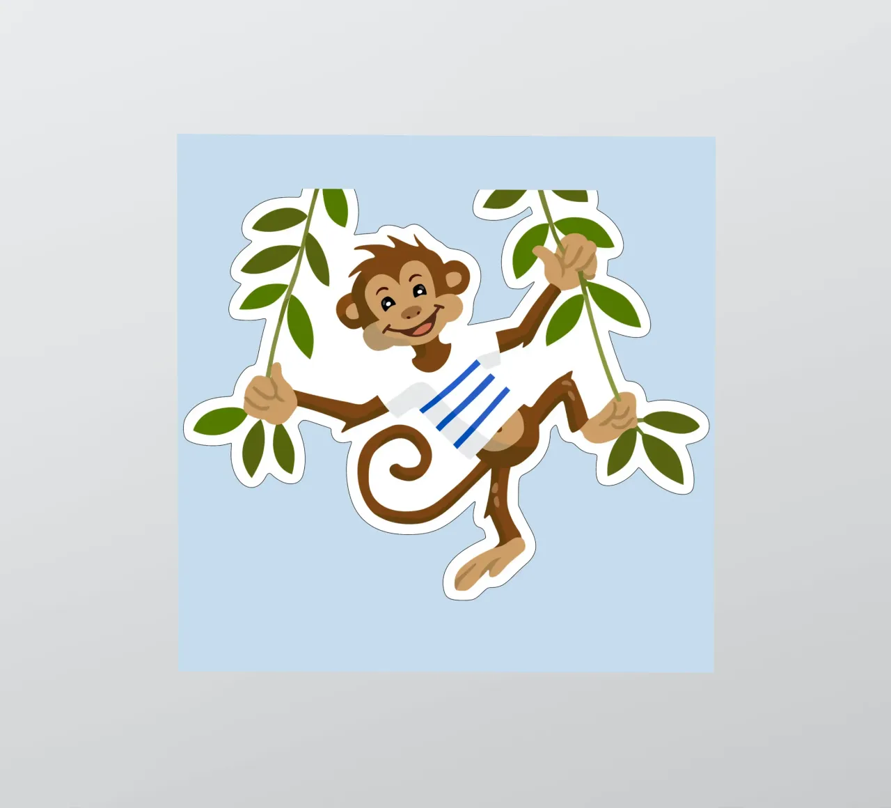 Monkey sticker by C.WILL