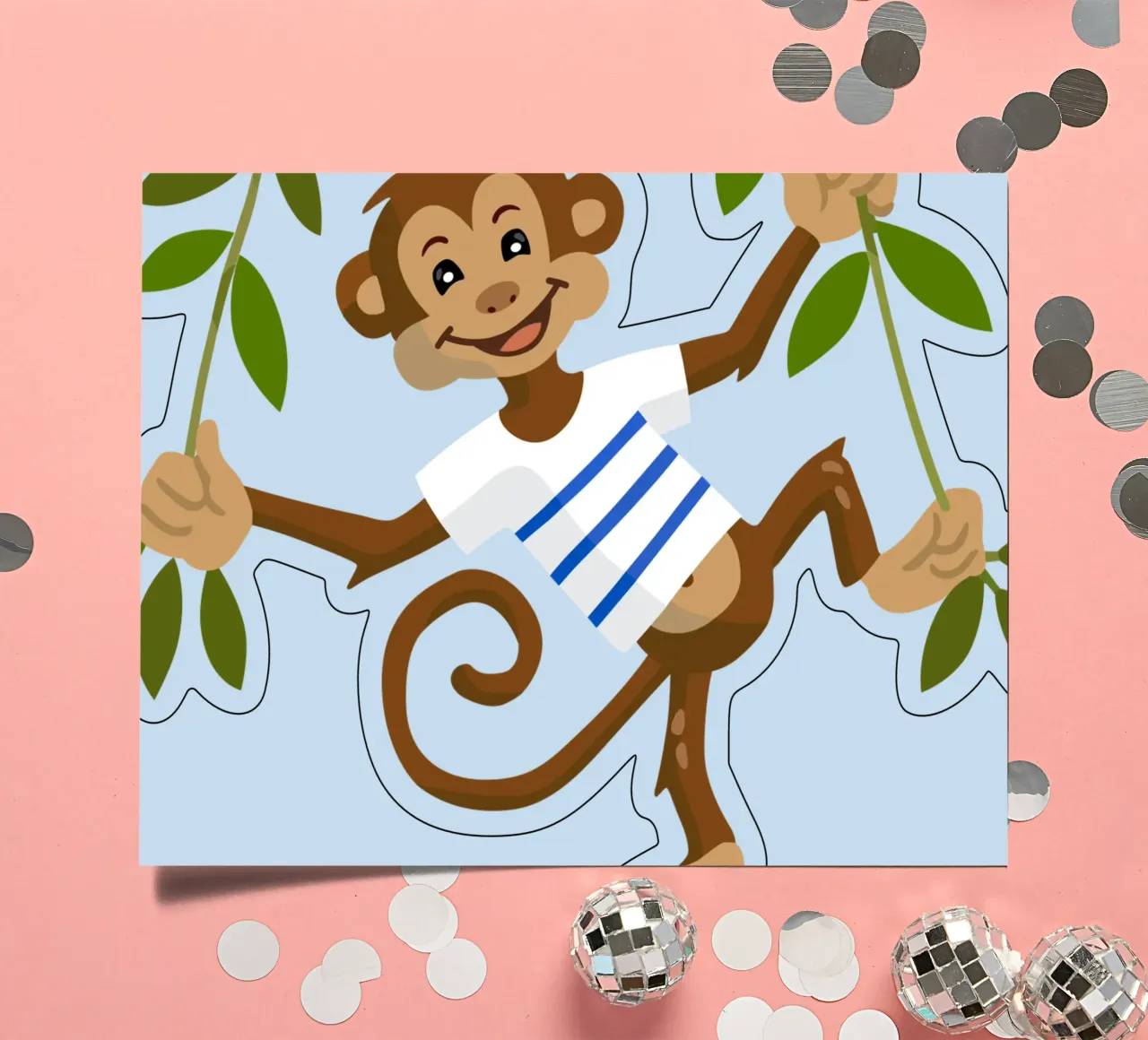 Monkey sticker sheet by C.WILL