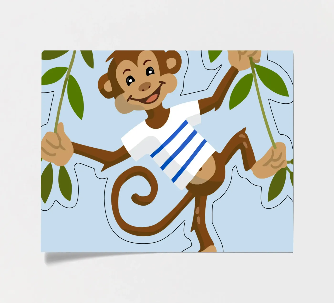 Monkey sticker sheet by C.WILL