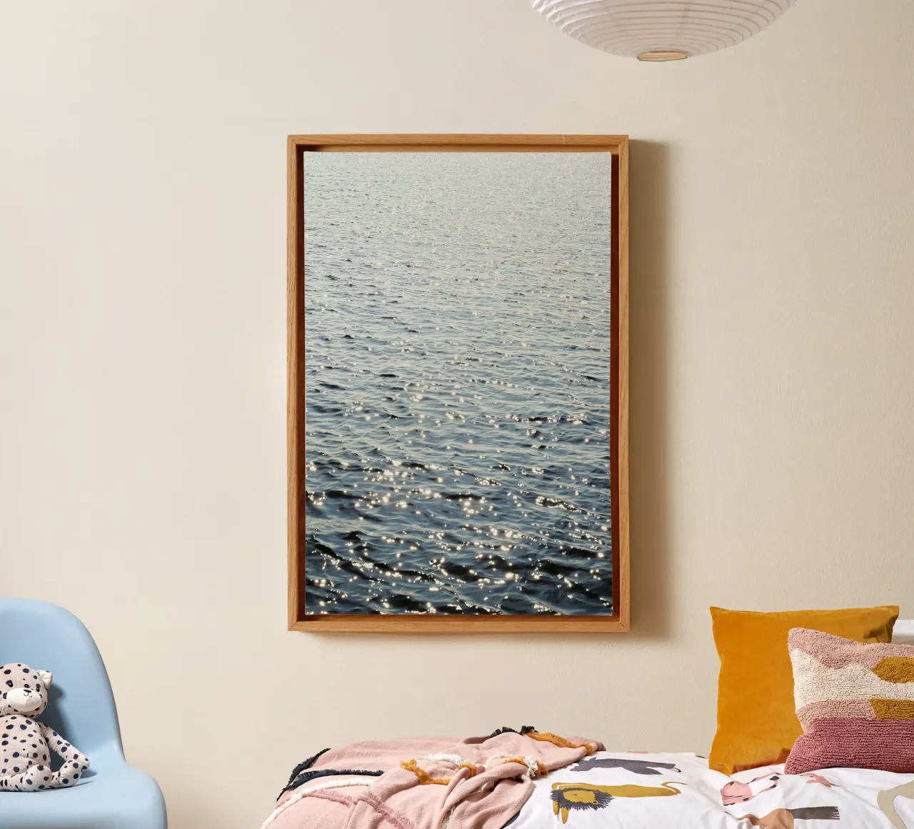 Sunkissed Ocean canvas with Floater frame by Henrike Schenk Photography