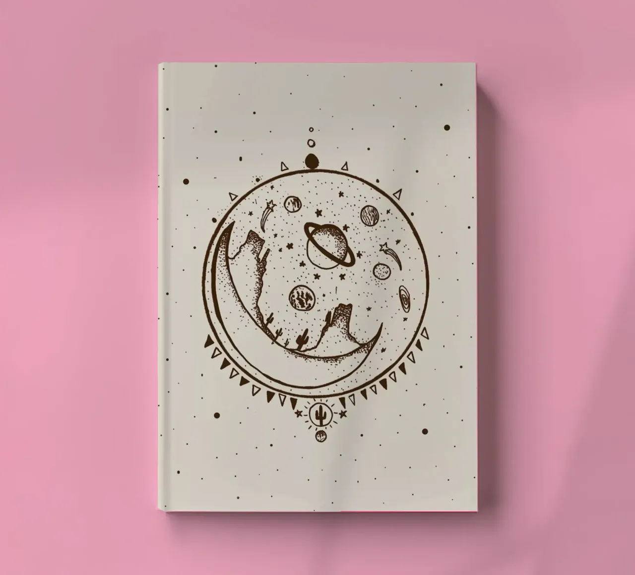 Desert Moon Shelter notebook by Kris Tate