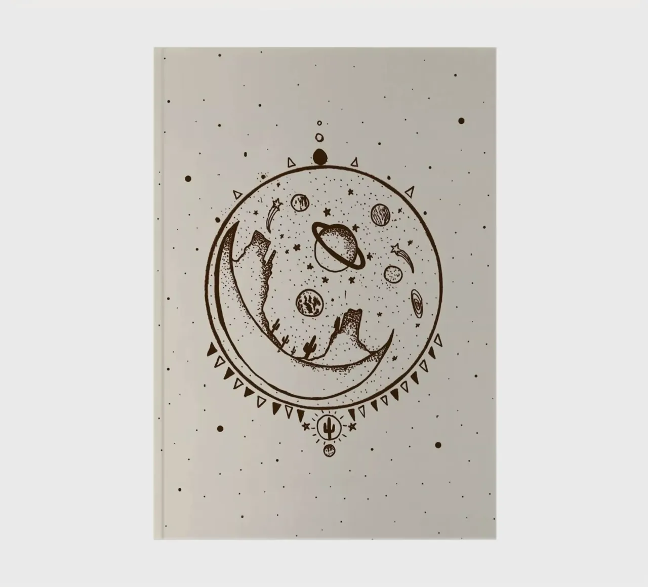 Desert Moon Shelter notebook by Kris Tate