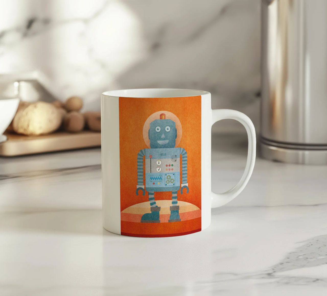 Hello Mr Robot tazza in ceramica da lazydaypaper