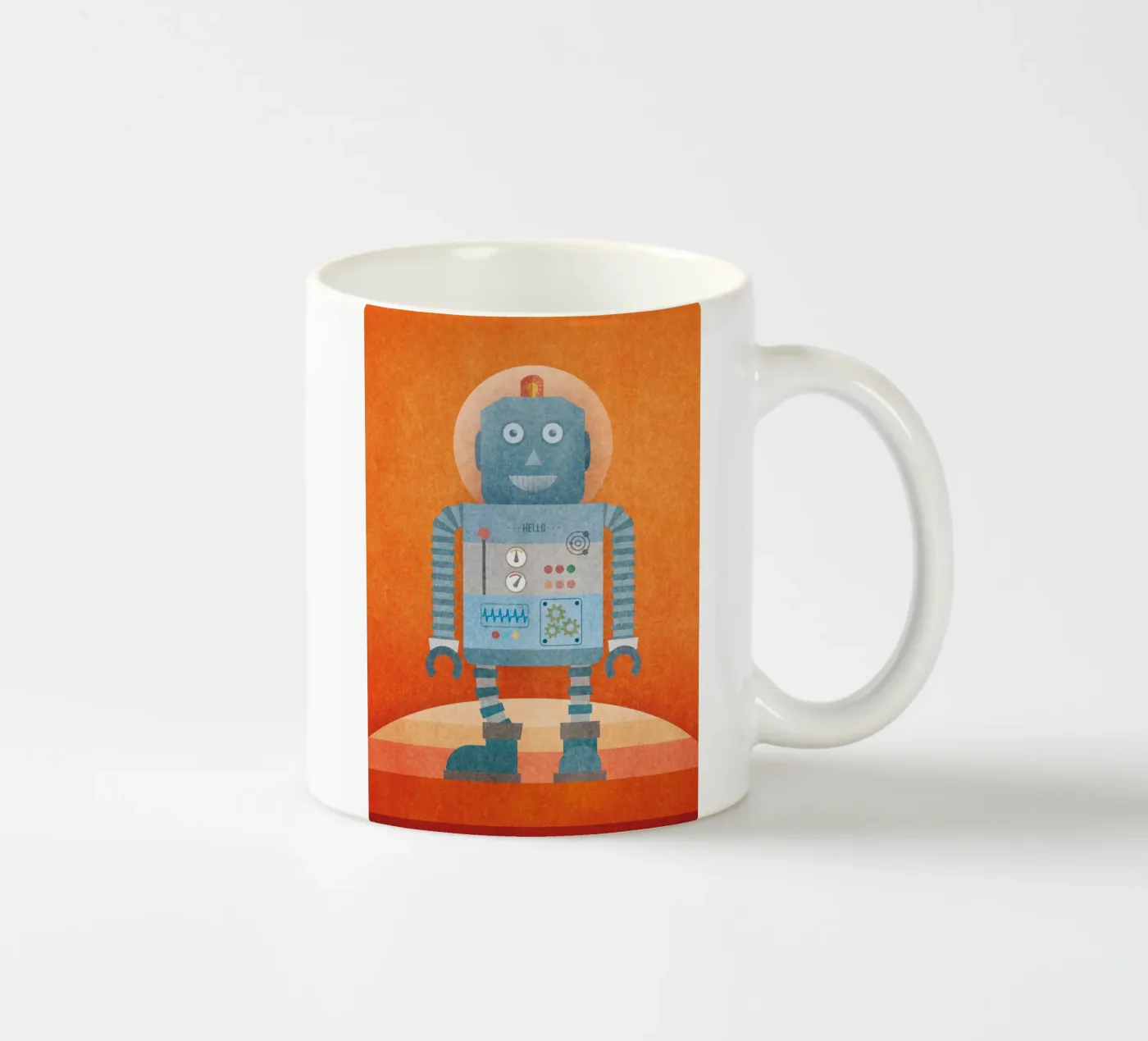 Hello Mr Robot ceramic mug by lazydaypaper